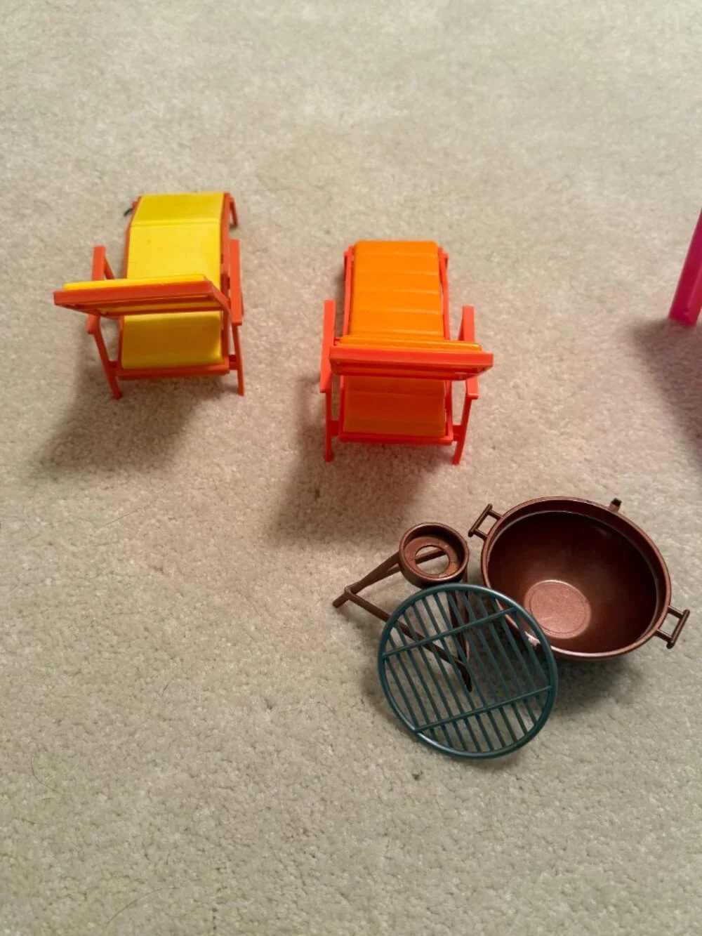 Arco Barbie vintage patio/pool furniture - chairs, chaise, table,umbrella, grill